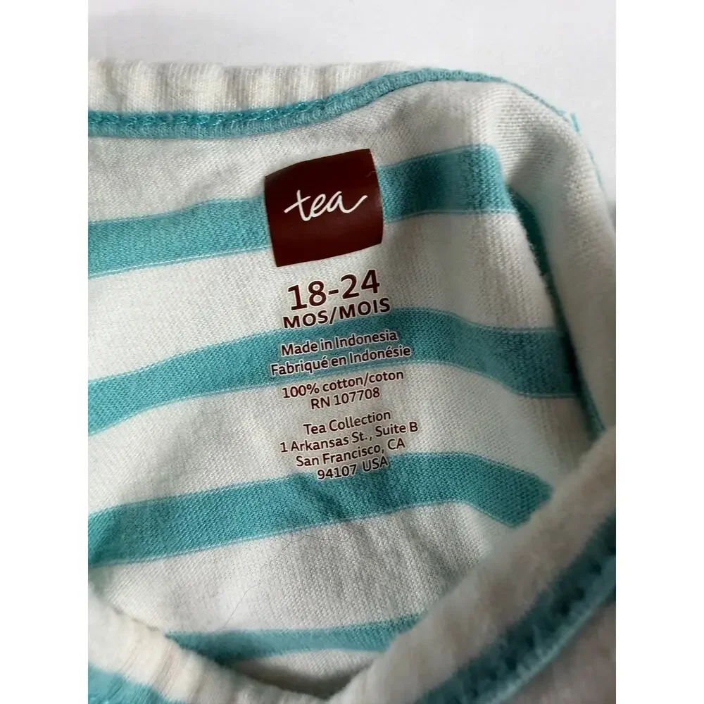 Tea Collection Striped Geometric Bubble Romper Size 18–24 Months